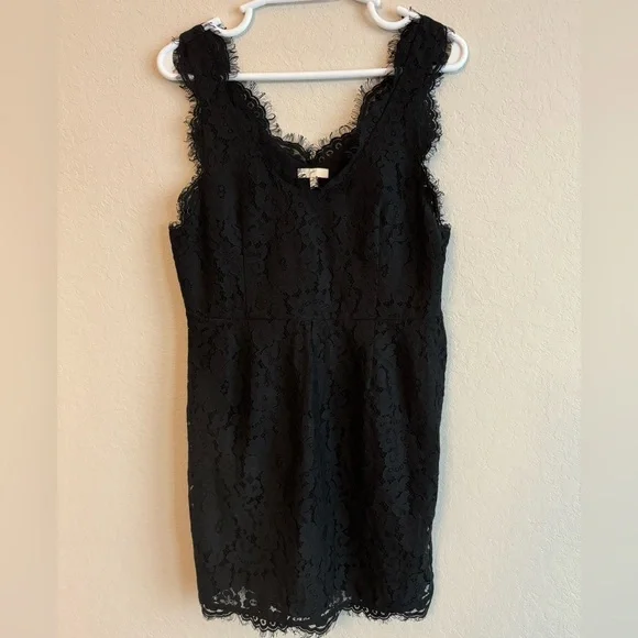 Joie Nikolina Mini Black Lace Dress - Picture 2 of 5